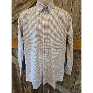 Forsyth of Canada Classic Fit Non Iron Long Sleeve Check Sport Shirt Pink Medium